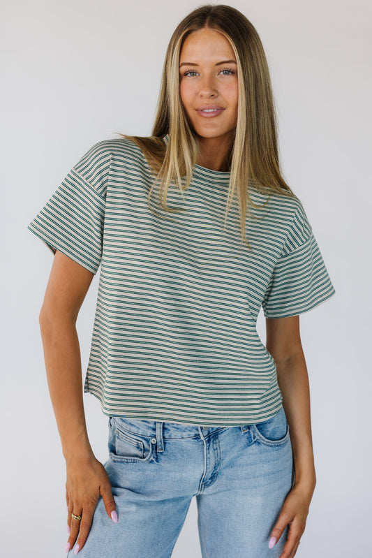 Koko Spring Stripe Tee Shirt WOMEN'S T-SHIRT Things Between Oat S 