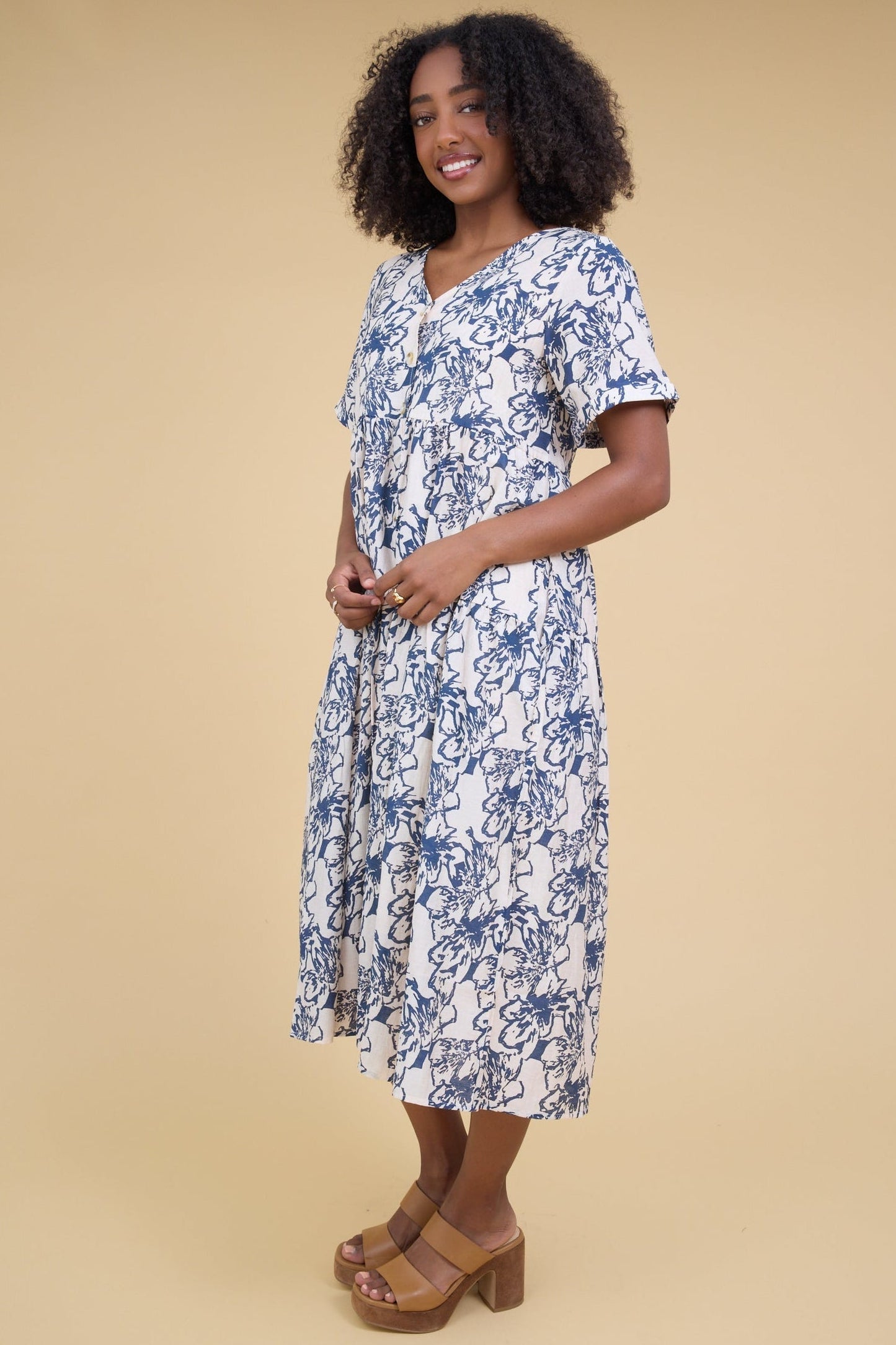 Brass & Roe Keri Button Down Dress WOMEN'S DRESS brass & roe 