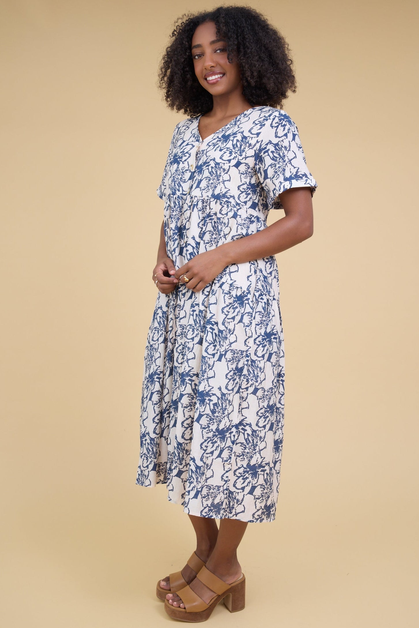 Brass & Roe Keri Button Down Dress WOMEN'S DRESS brass & roe 