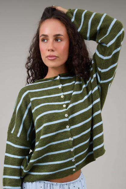 Bentley Striped Cardigan WOMEN'S CARDIGAN Things Between 