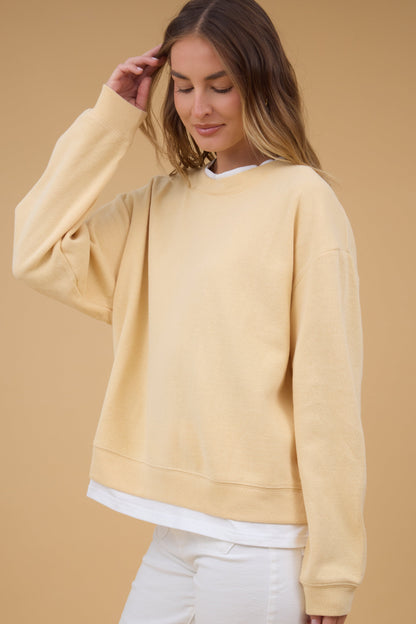 Always On Crew Pullover Knit WOMEN'S TOP By Together 