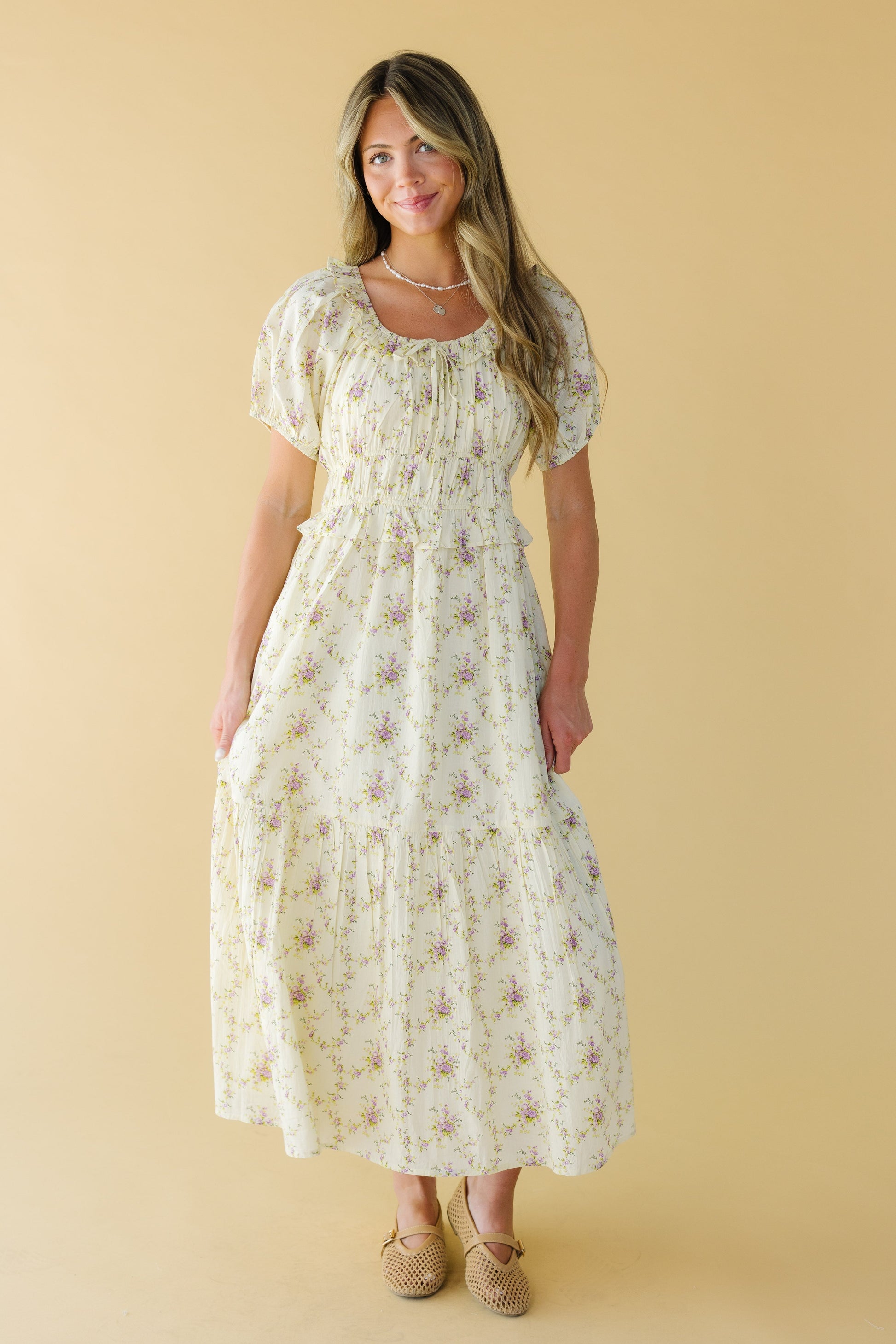 Citrus Jena Modest Dress White / XL