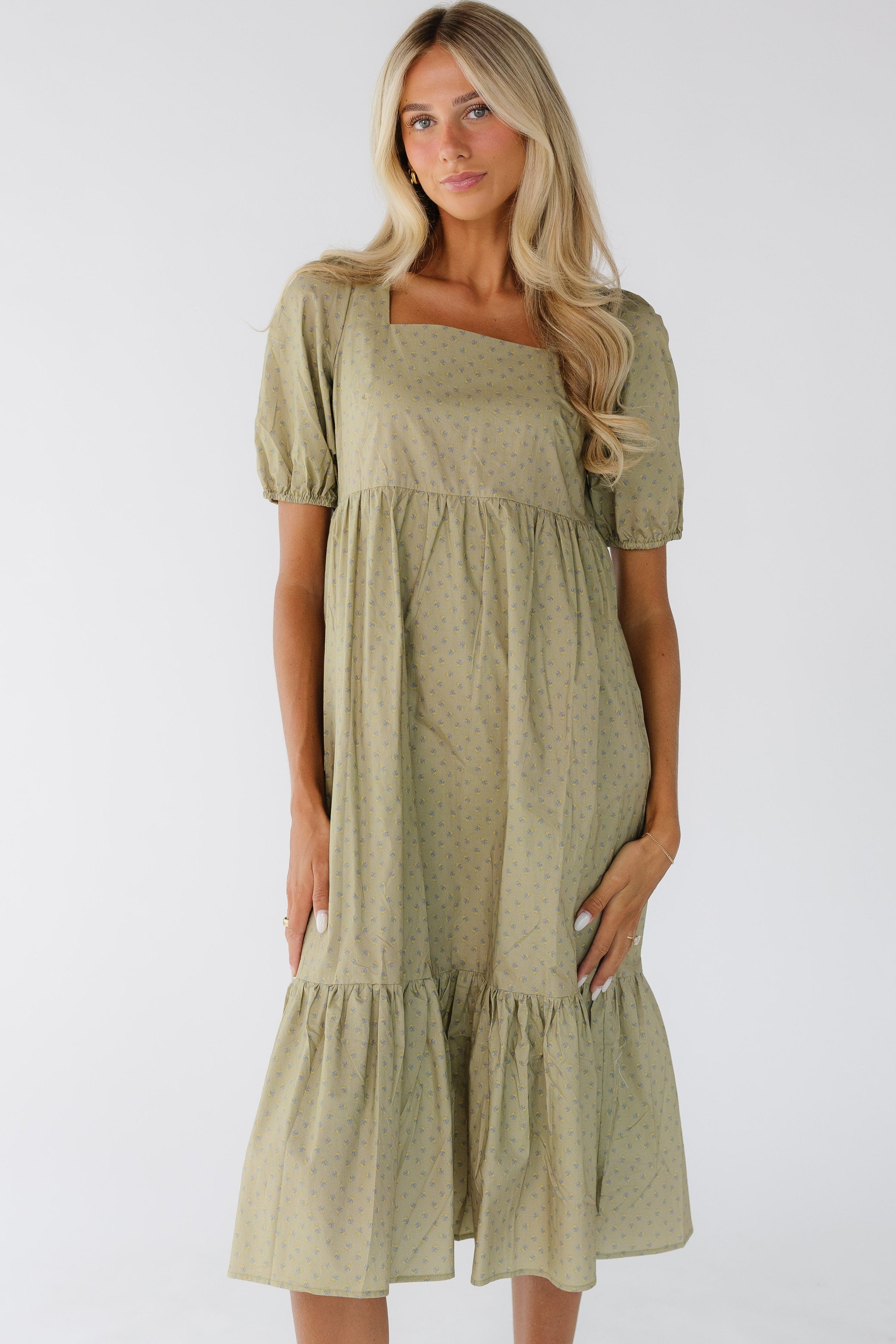 Brass & Roe Modest Desiree Square Neck Dress – Called to Surf
