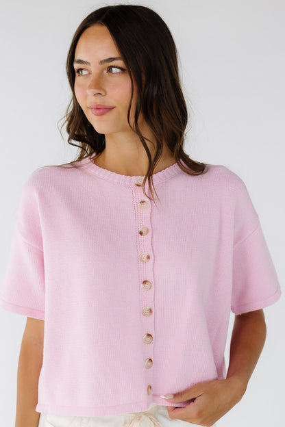 The Sabrina Sweater Top in pink for women and teen girls.
