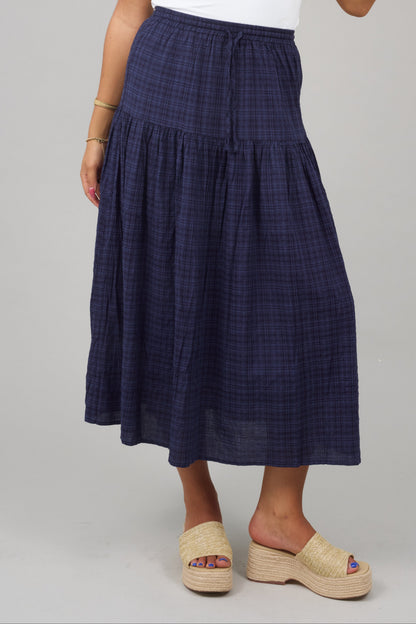 Checkmate Tiered Skirt WOMEN'S SKIRTS Things Between 