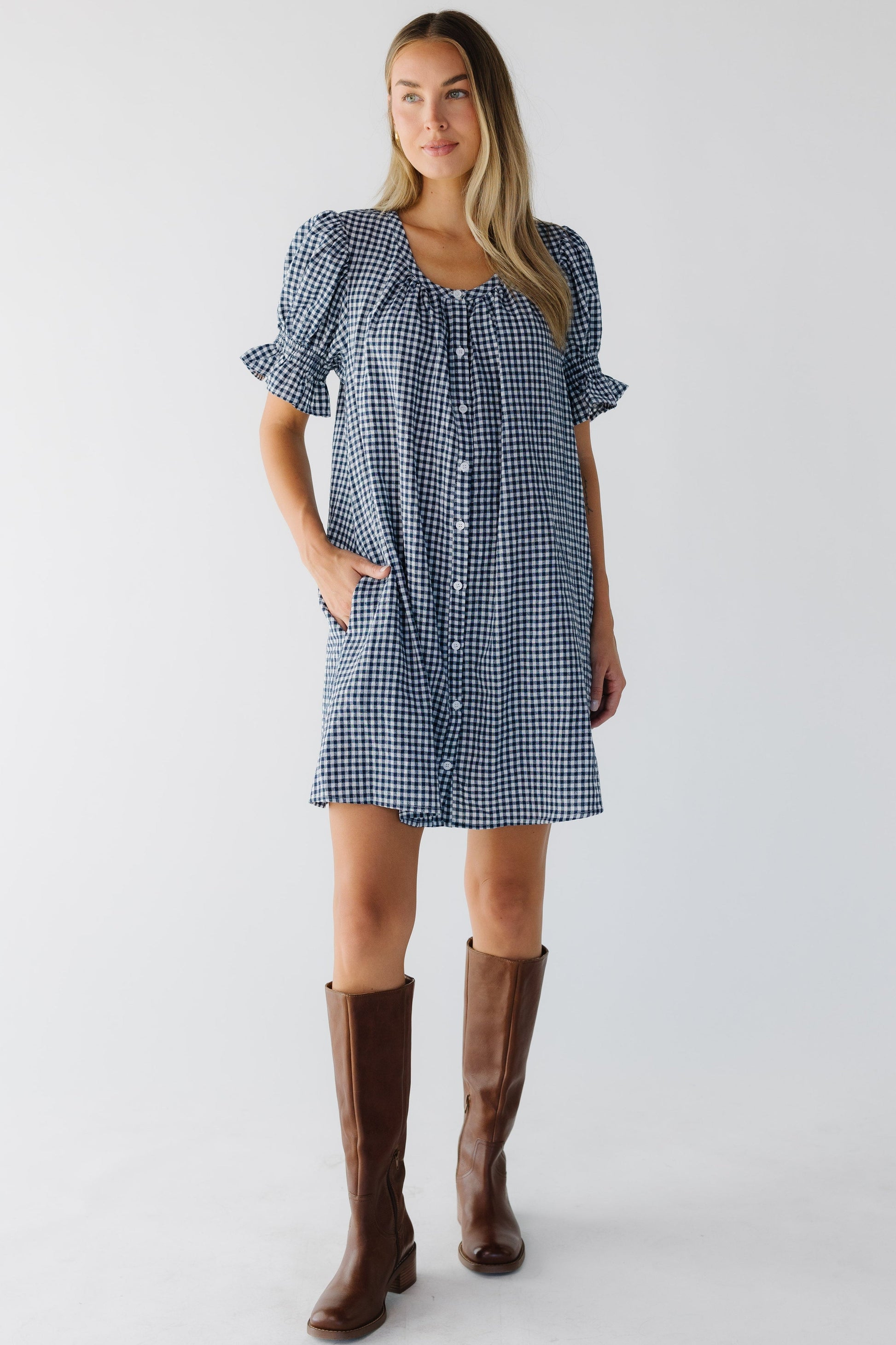 Life of The Party Gingham Dress