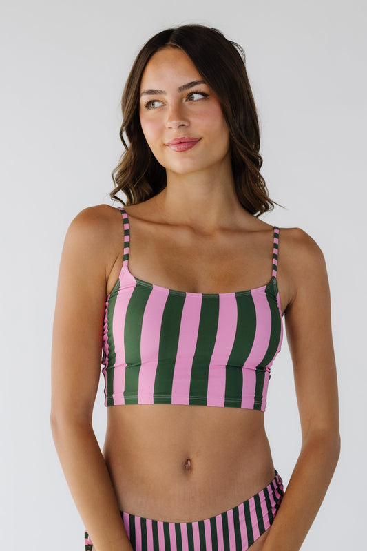 Roxy Stripe Out Tank Top WOMEN'S SWIM TOP Roxy Pink Combo XS 