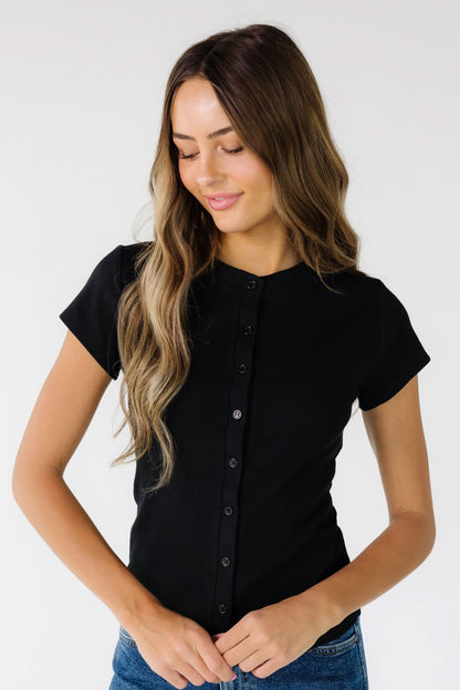 Every Occasion Top in black for women and teens.