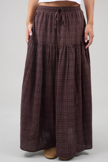 Checkmate Tiered Skirt WOMEN'S SKIRTS Things Between 