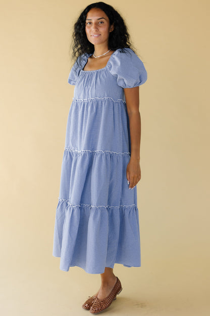Brass & Roe Charity Tier Dress - Navy/White WOMEN'S DRESS brass & roe 