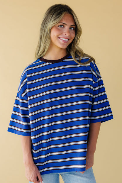 Royalty Oversized Striped Tee WOMEN'S T-SHIRT Things Between 