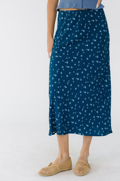 Brass & Roe Ellie Skirt - Deep Blue WOMEN'S SKIRTS brass & roe 