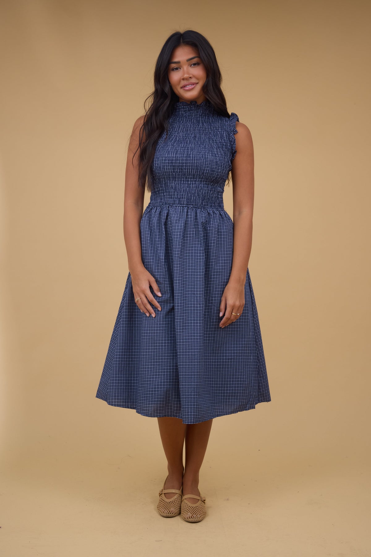 The Hazel Plaid Tank Dress WOMEN'S DRESS Mod Ref 