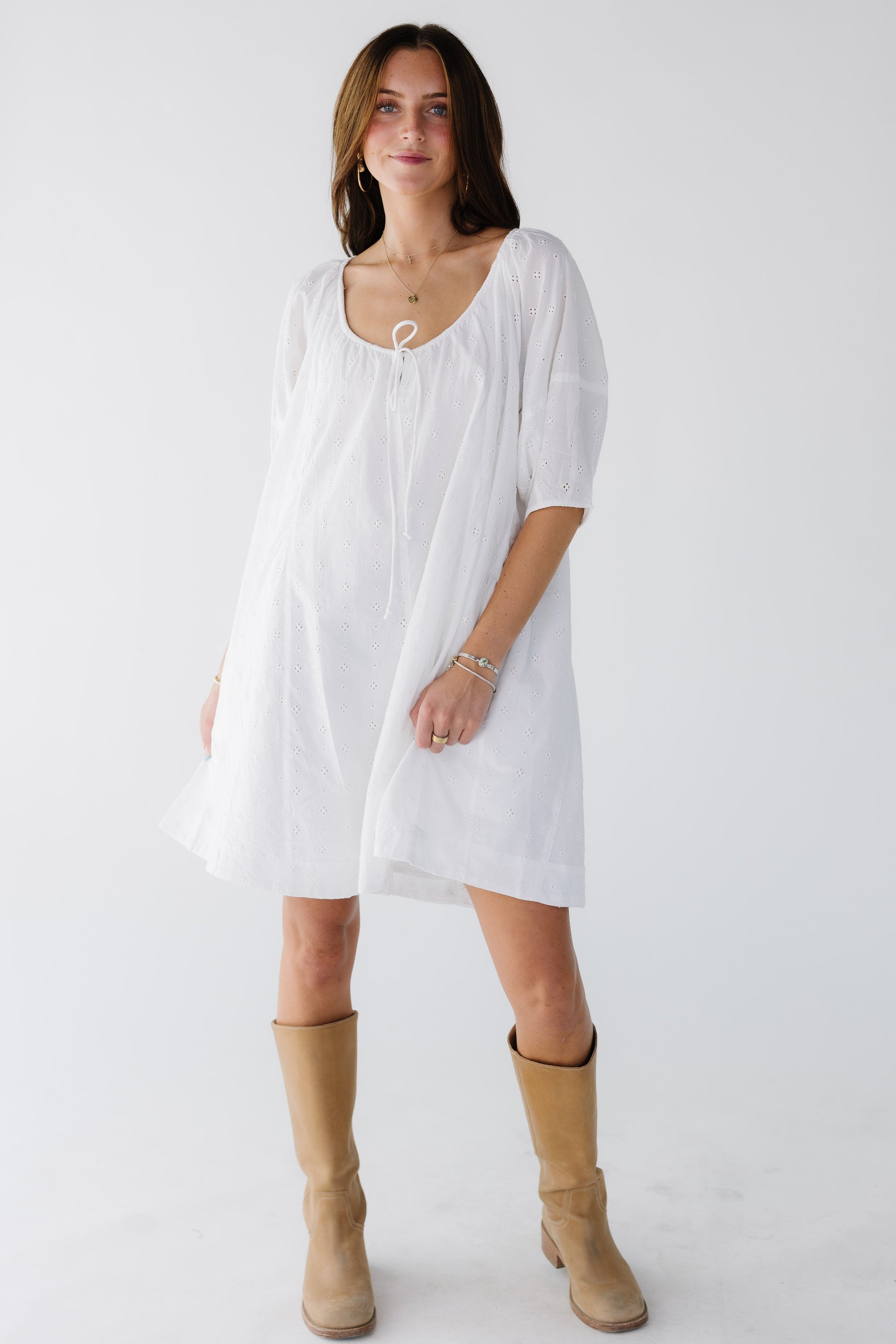 Modest Citrus White Shifley Tunic – Called to Surf