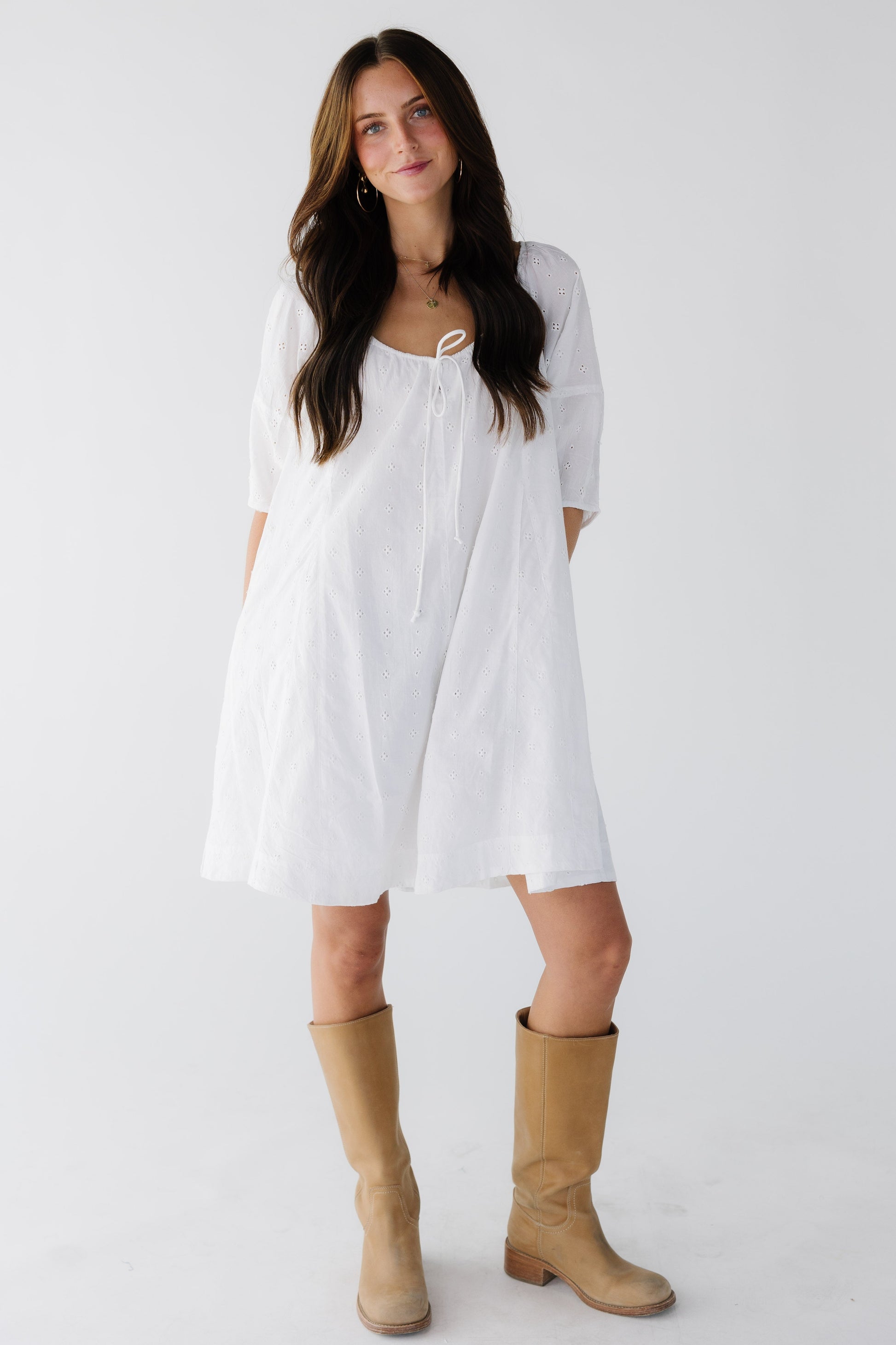 Citrus White Shifley Tunic