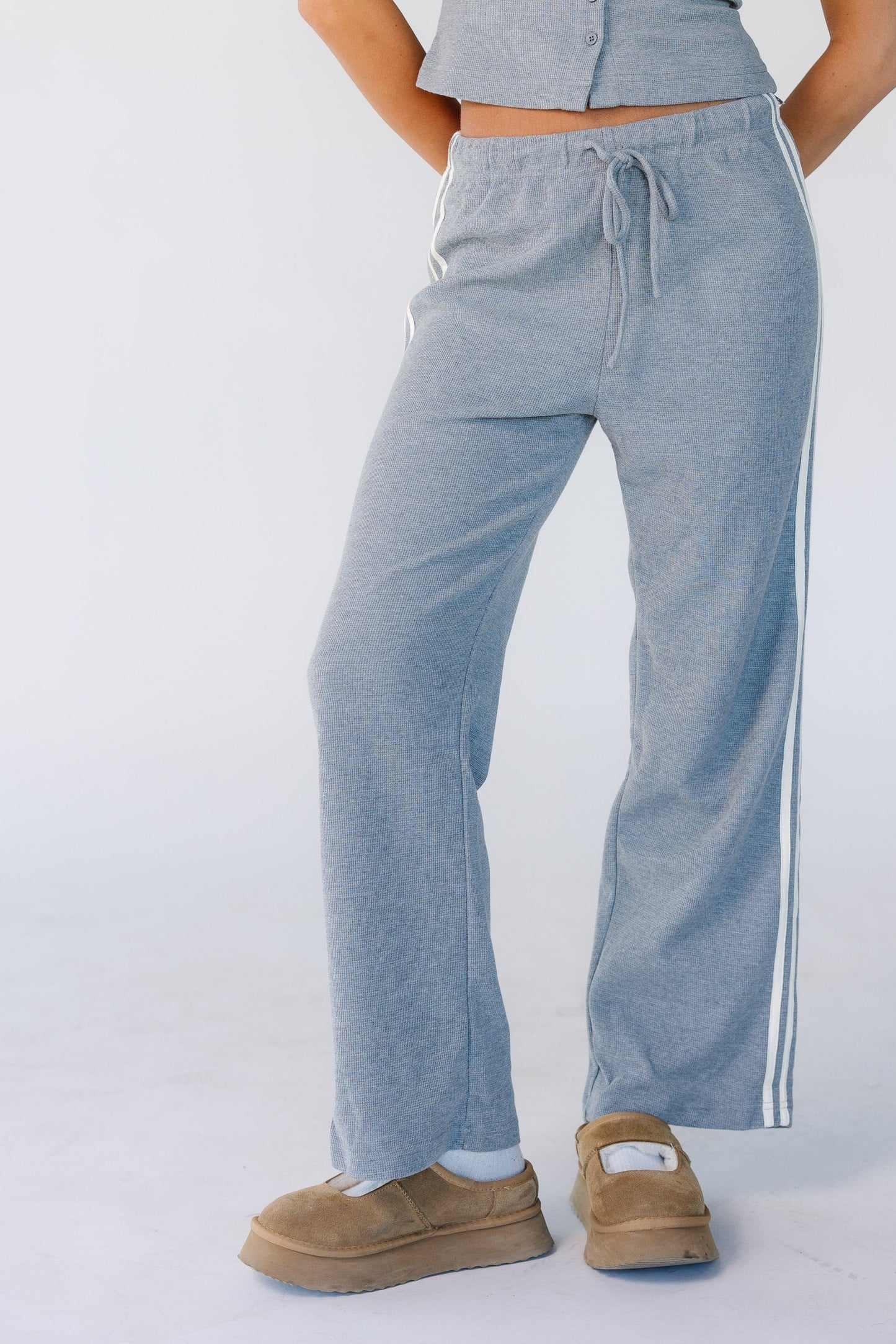 Waffle Stripe Pant Women's Lounge Bottom Mod Ref 