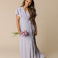 Naples Flutter Sleeve-Lavender Bridesmaid Dress Brass & Roe 