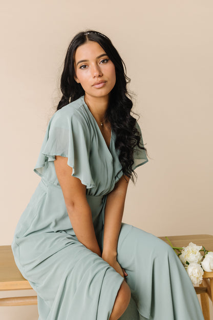 Brass and Roe Naples modest wrap maxi dress