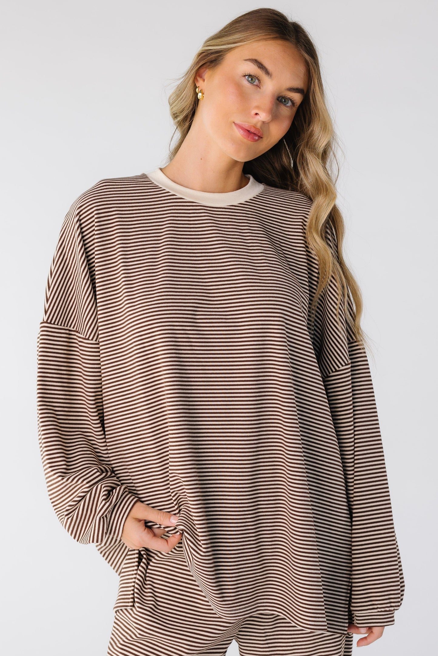 A So Soft Lounge Top WOMEN'S TOP Things Between Brown S/M 