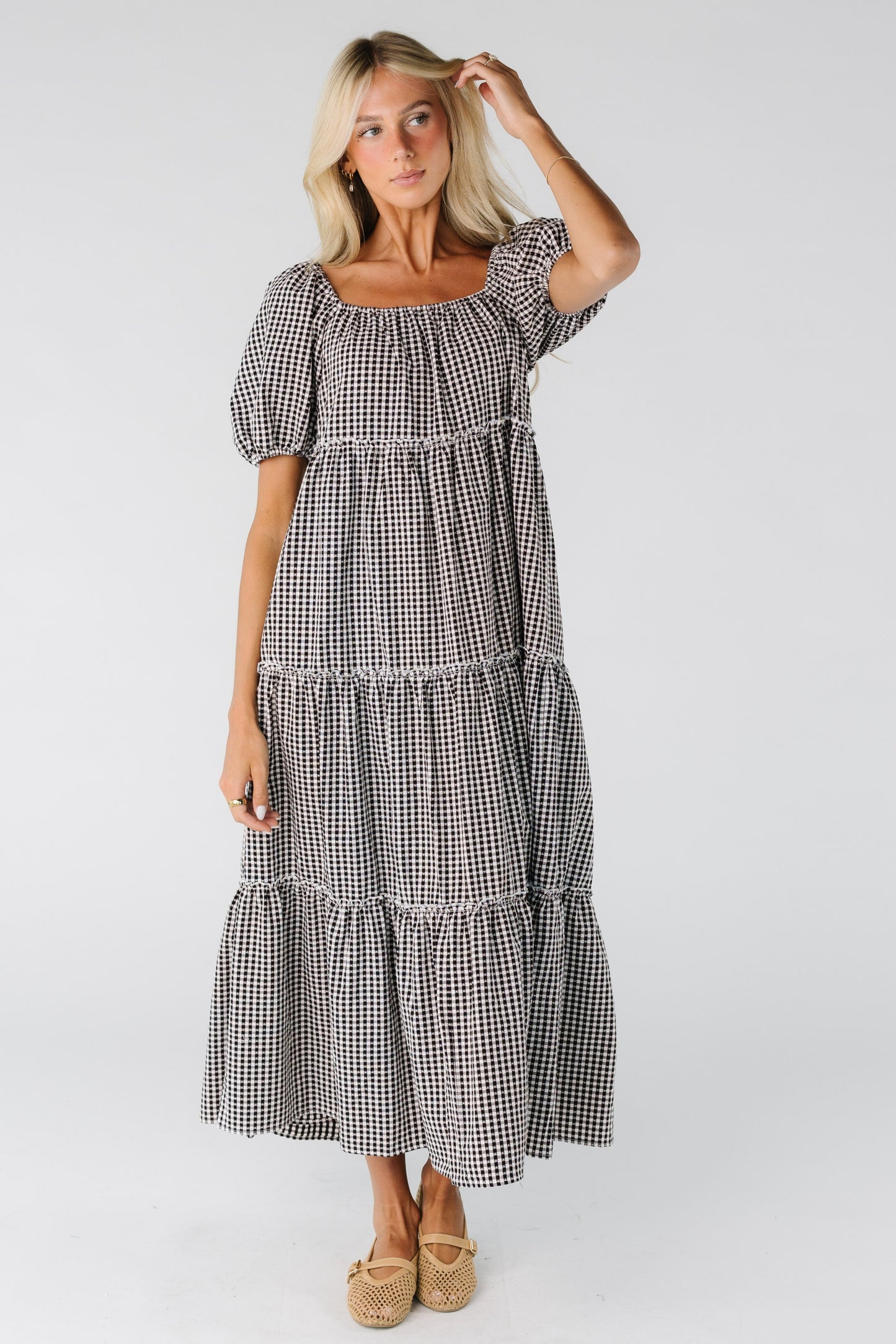 Brass & Roe The Charity Tiered Midi Dress WOMEN'S DRESS brass & roe 
