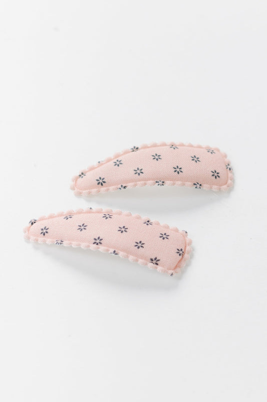 Cove Fabric Hair Clips - Set of 2 HAIR ACCESSORY Cove Accessories Pink Ditsy OS 