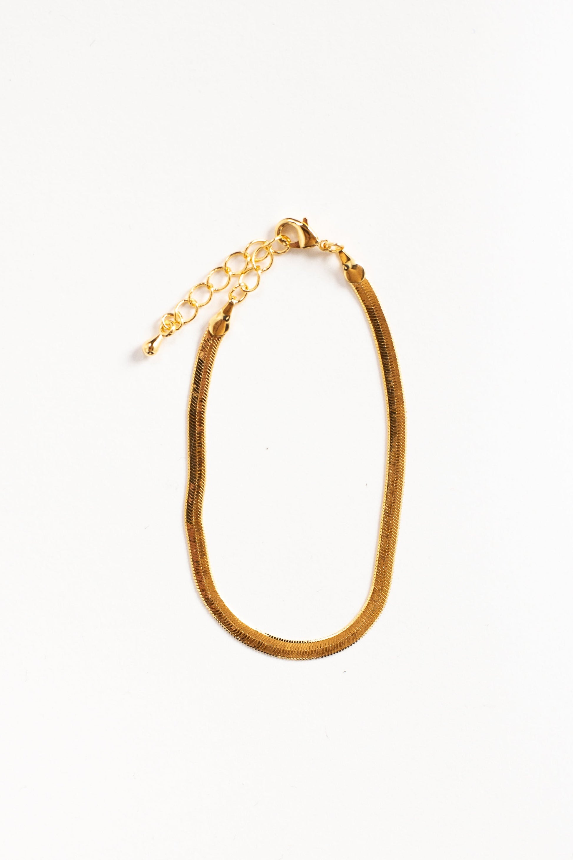 Herringbone Chain Gold Bracelet 6" WOMEN'S NECKLACE Cove 