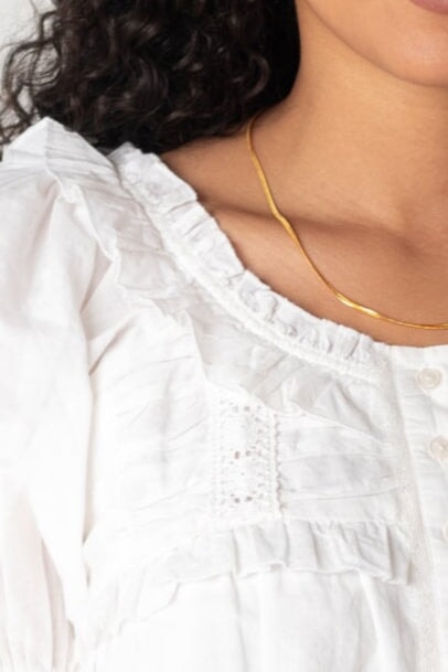 Citrus York Button Top