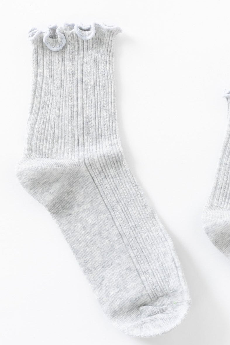 Cove Classy Ruffle Socks WOMEN'S SOCKS Cove Accessories 