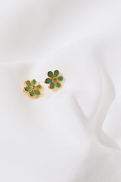 Cove Dainty Daisy Stud Earrings WOMEN'S EARINGS Cove Accessories 