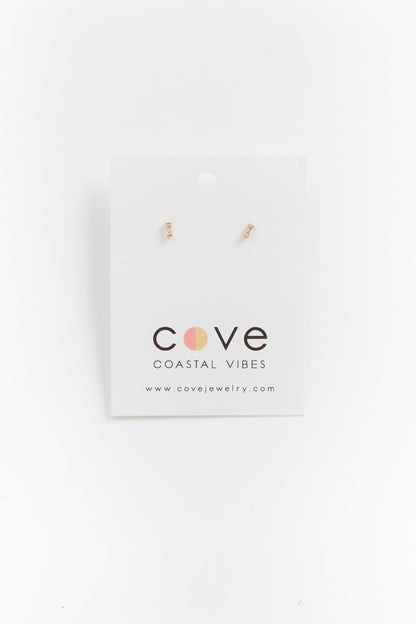 Cove Earrings Dating Rectangle Gold WOMEN'S EARINGS Cove Accessories 