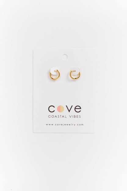 Cove Earrings Lexie Hoops Gold WOMEN'S EARINGS Cove Accessories 