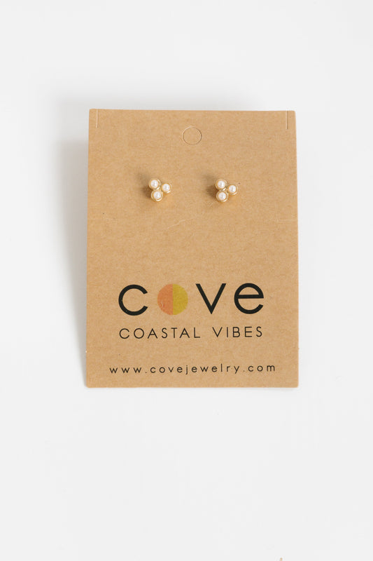 Cove Triple Pearl Earring WOMEN'S EARINGS Cove 
