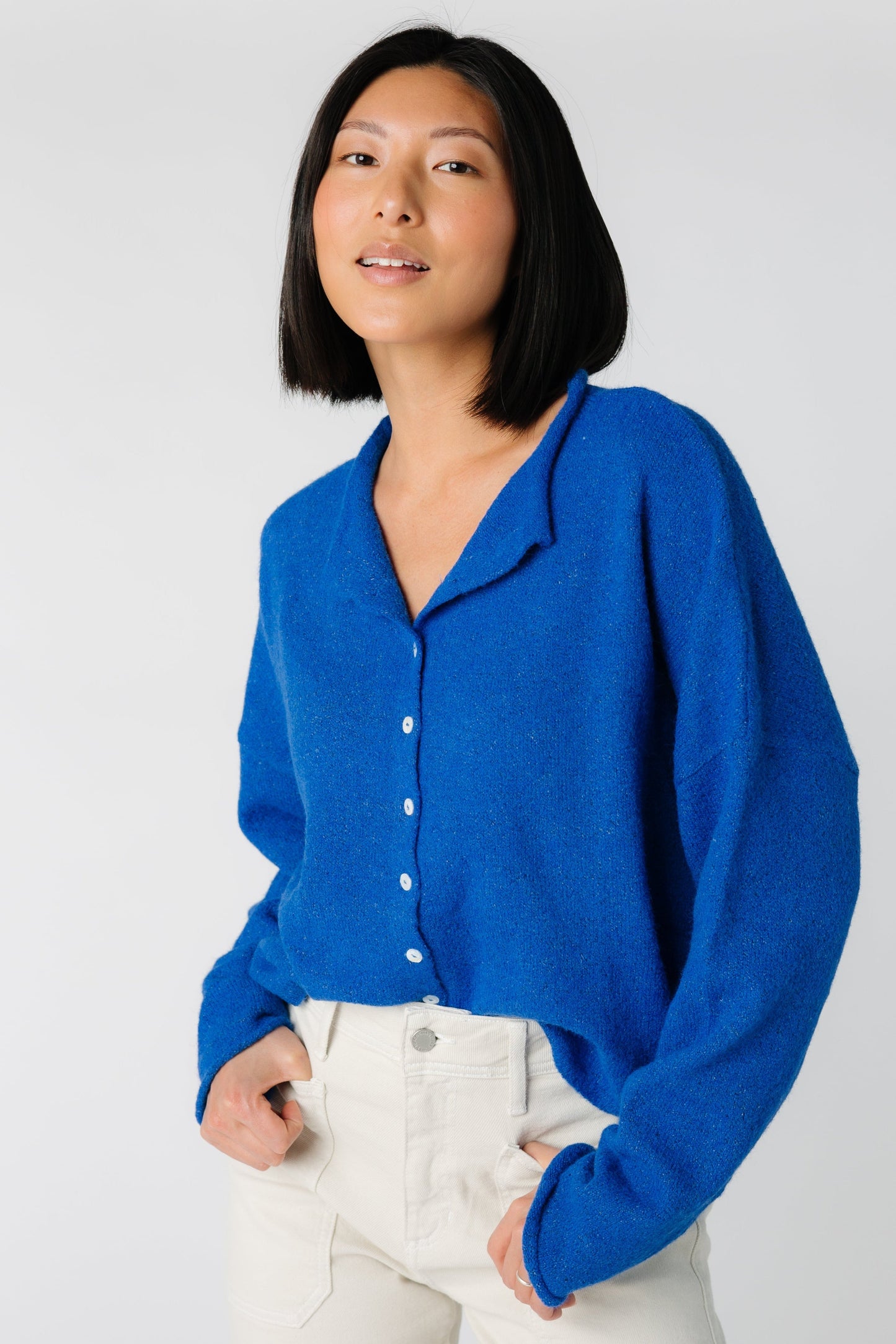 Aria Soft Cardigan WOMEN'S CARDIGAN Things Between Royal Blue S 