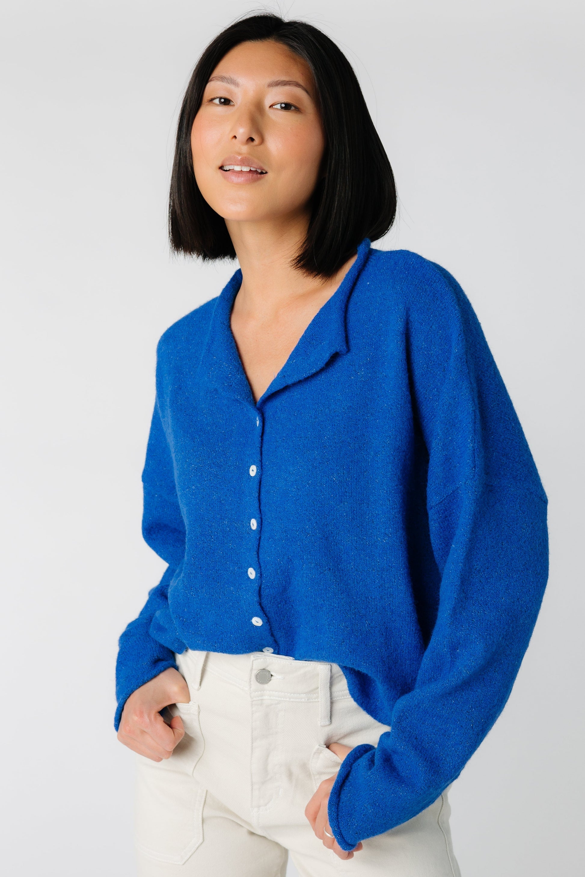 New Aria Soft Cardigan WOMEN'S CARDIGAN Things Between Royal Blue S 