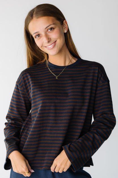 The Cally Top WOMEN'S TOP Mod Ref Brown/Navy S 