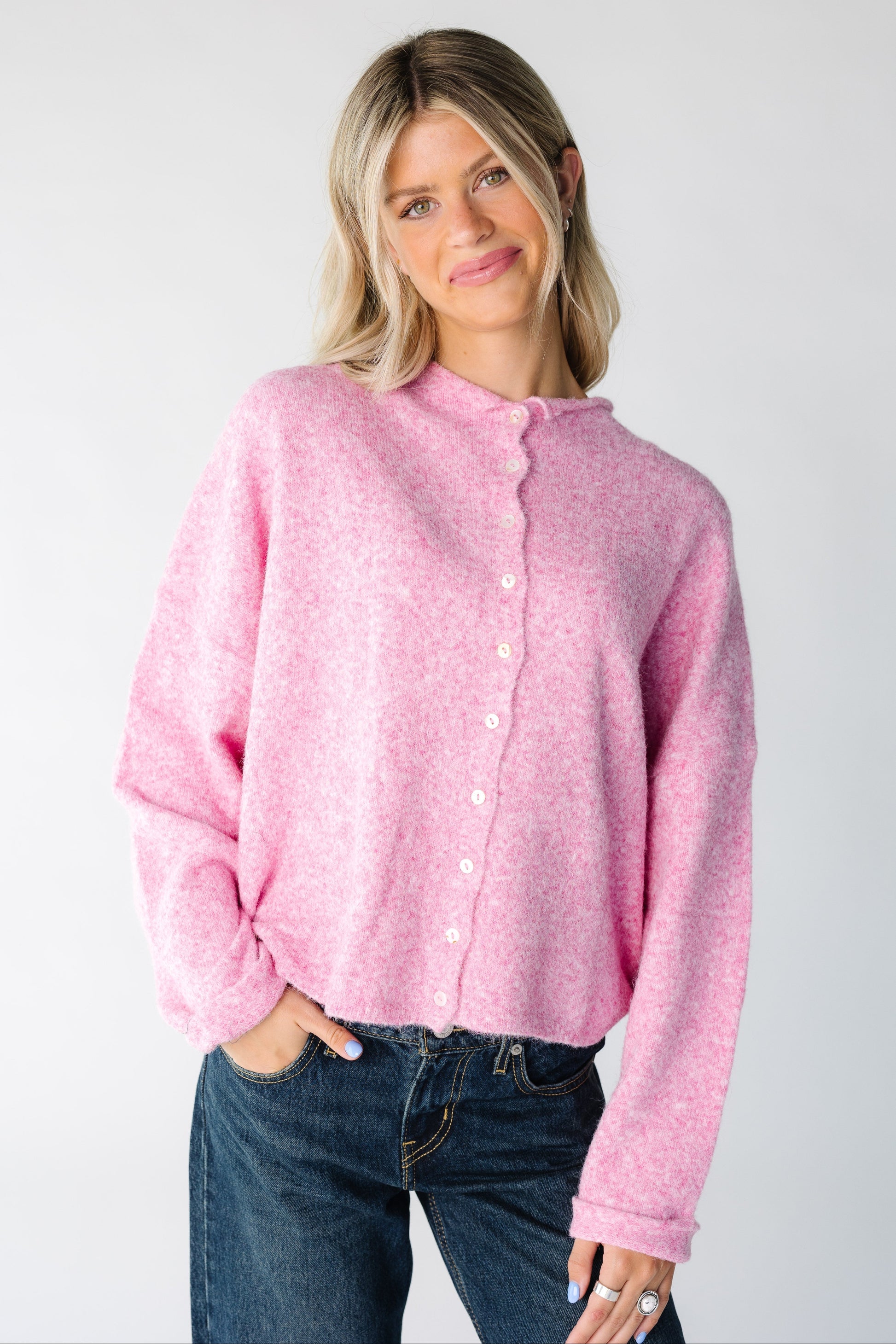 Aria Soft Cardigan WOMEN'S CARDIGAN Things Between Bubblegum S 