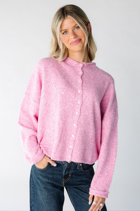 Aria Soft Cardigan WOMEN'S CARDIGAN Things Between Bubblegum S 