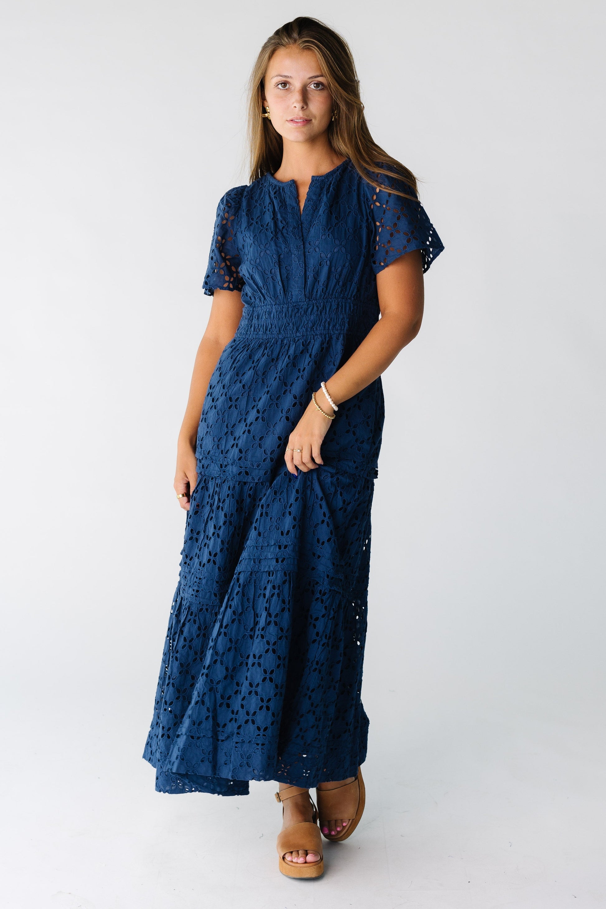 Citrus The Shae Eyelet Dress Cream / XXL Citrus The Shae Eyelet Dress Cream / XXL