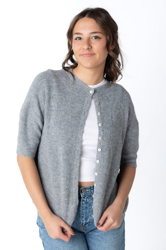 Dressed Up Cardigan WOMEN'S CARDIGAN Things Between Heather Grey S 