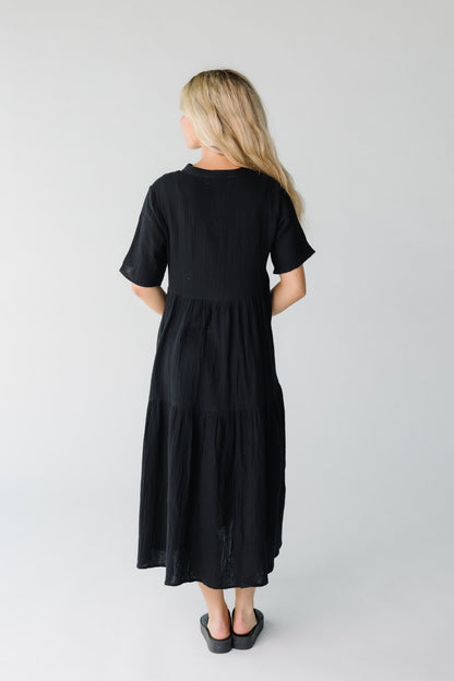 Brass & Roe Pondering Gauze Straight Sleeve Dress