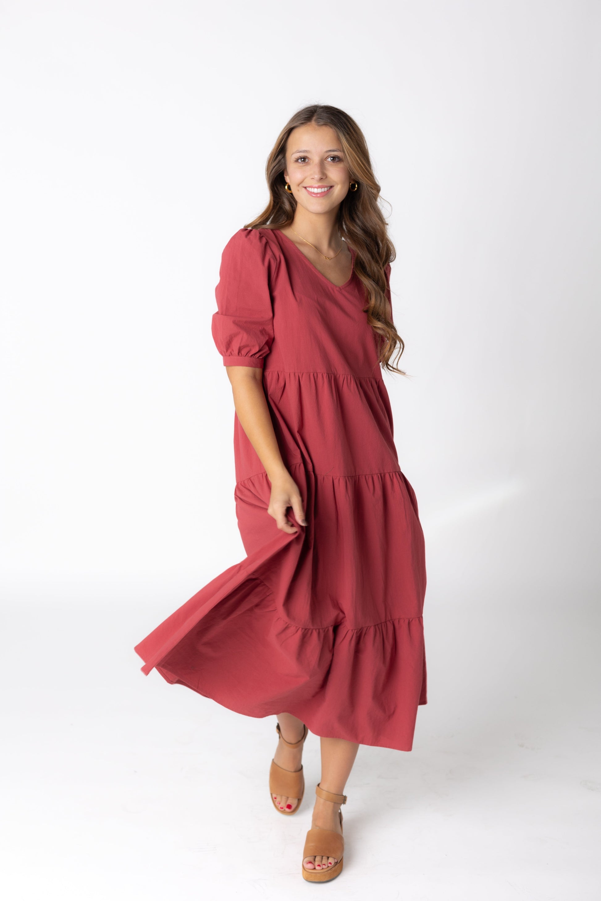 Brass & Roe Jayden V-Neck Dress WOMEN'S DRESS brass & roe 