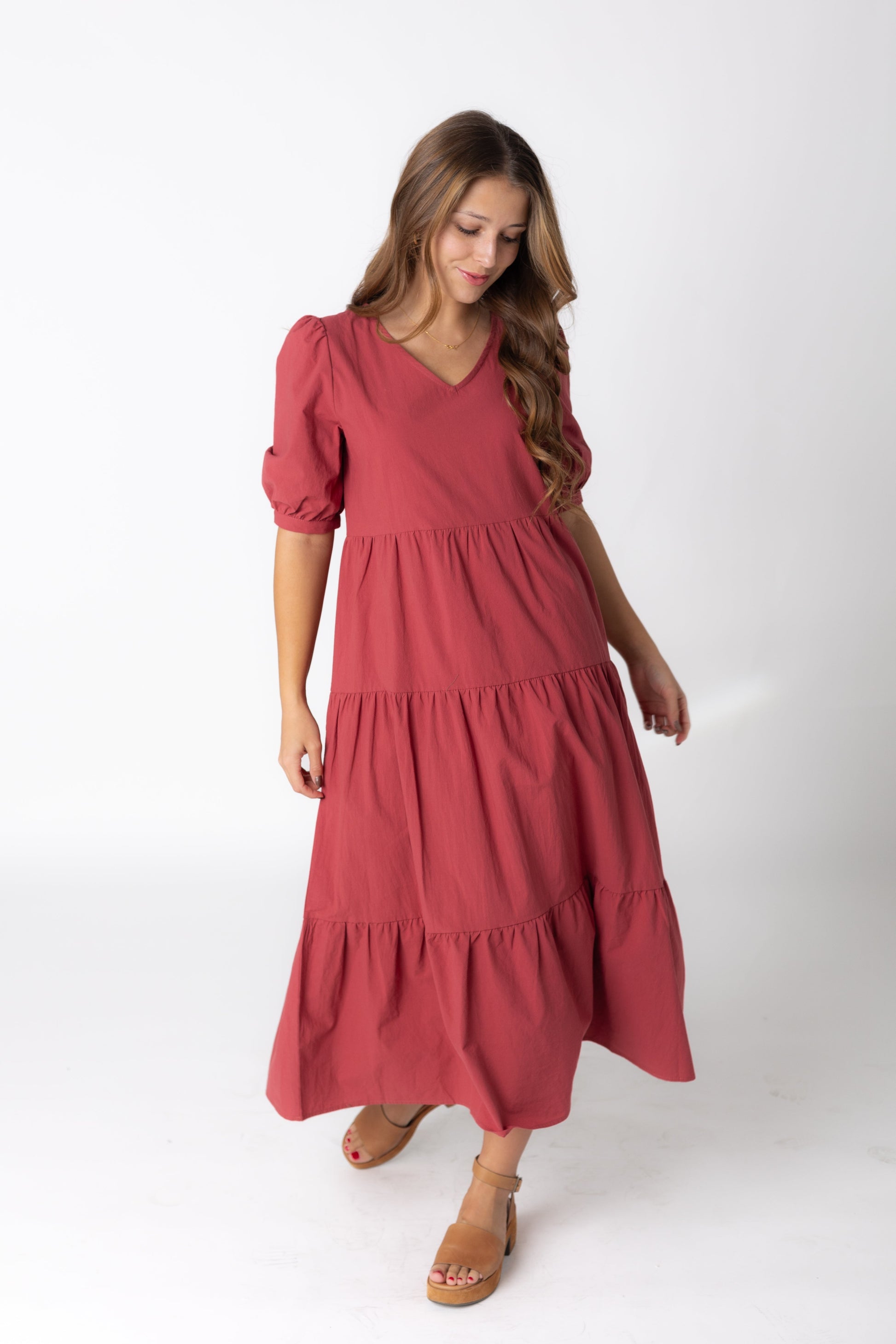 Brass & Roe Jayden V-Neck Dress WOMEN'S DRESS brass & roe 