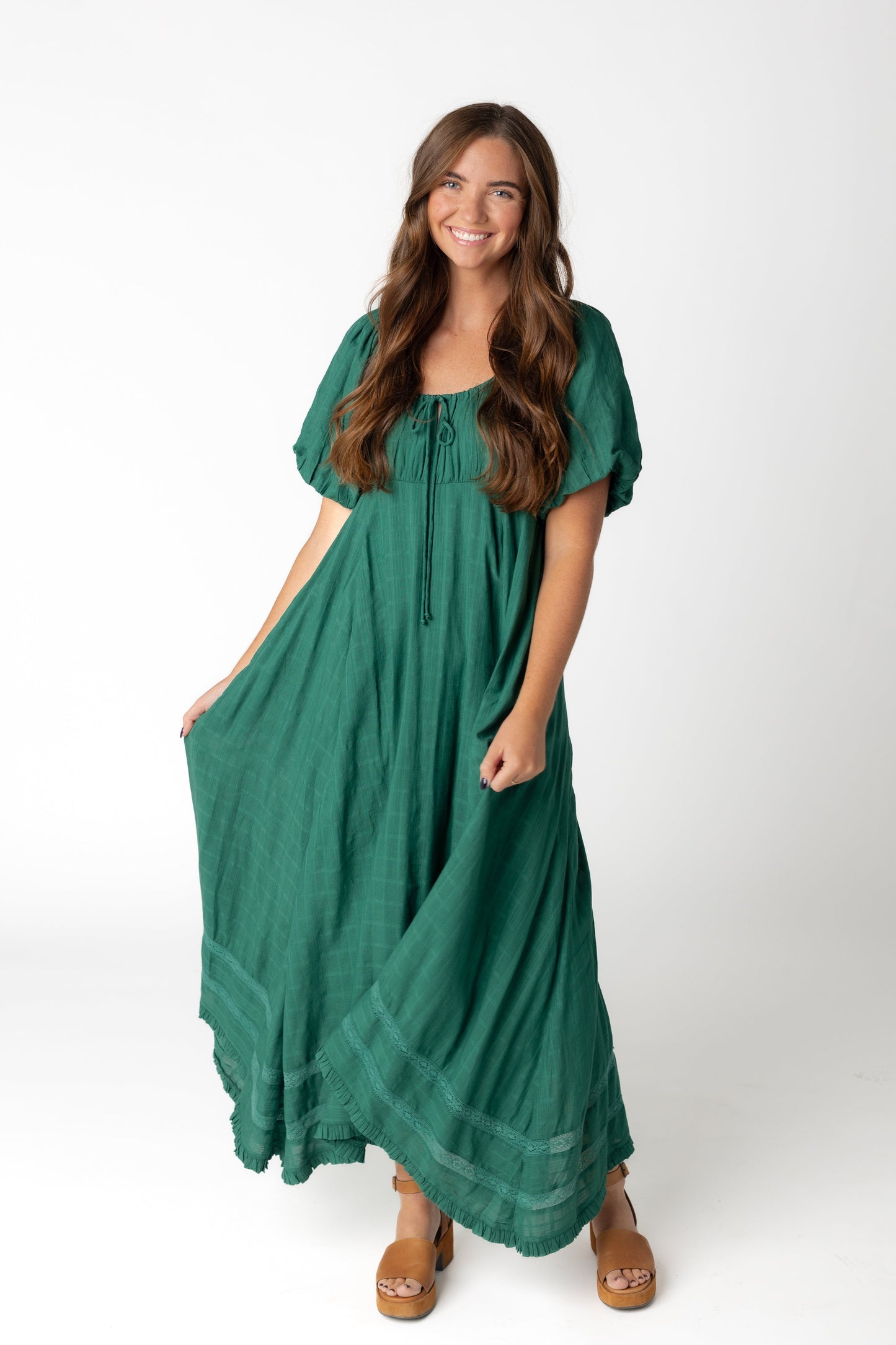 Citrus The Lyon Midi/Maxi Dress WOMEN'S DRESS Citrus Emerald XS 