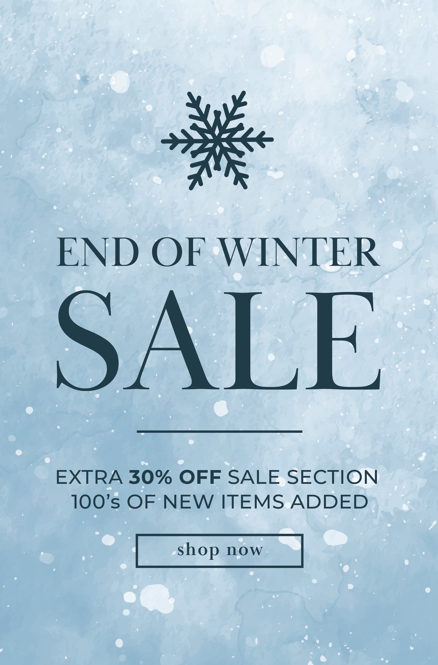 Winter Kitchen Sale, 30% Off