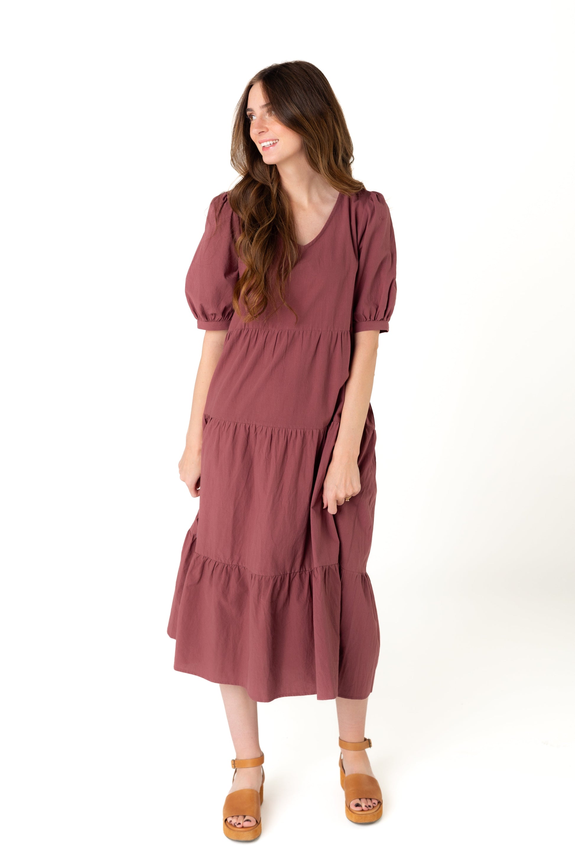 Brass & Roe Jayden V-Neck Dress WOMEN'S DRESS brass & roe 