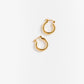 Cove Earrings Small Huggie Gold WOMEN'S EARINGS Cove Accessories 