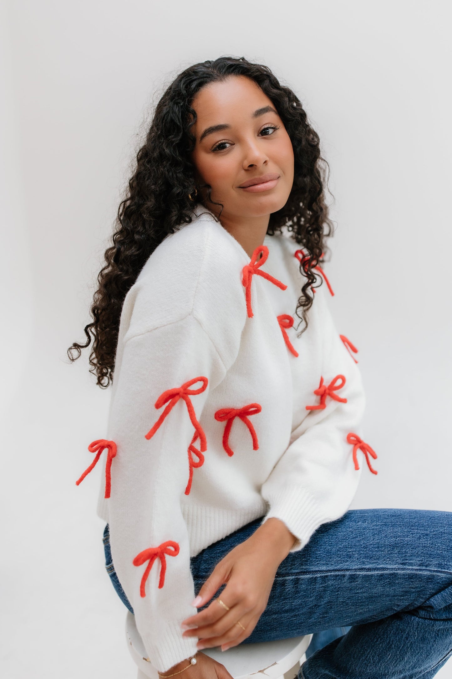 Red Bow Sweater