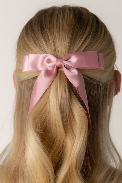 Cove Dressy Petite Double Bow WOMEN'S HAIR ACCESSORY Cove Accessories Mauve 4.75"w x 7"l 