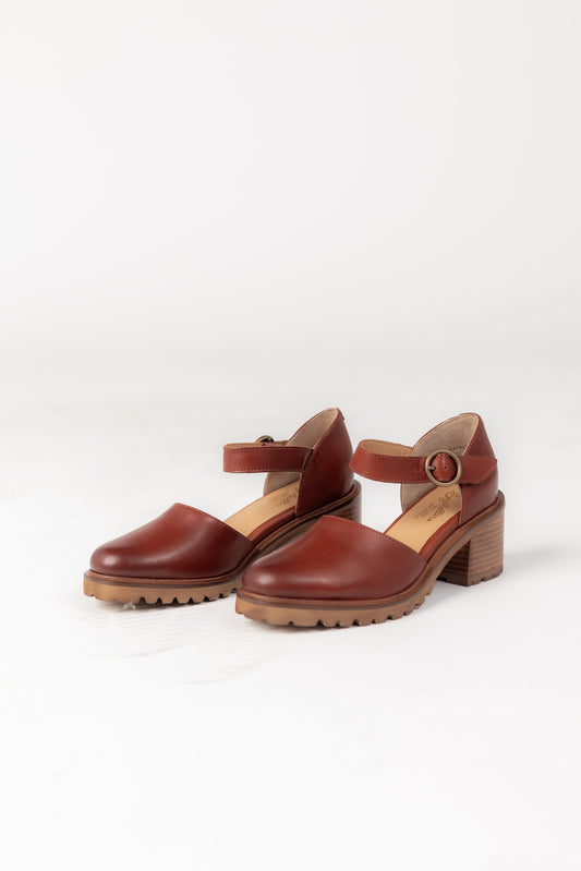 Lock and Key Mary Jane Heels - Rust WOMEN'S SHOES Seychelles 