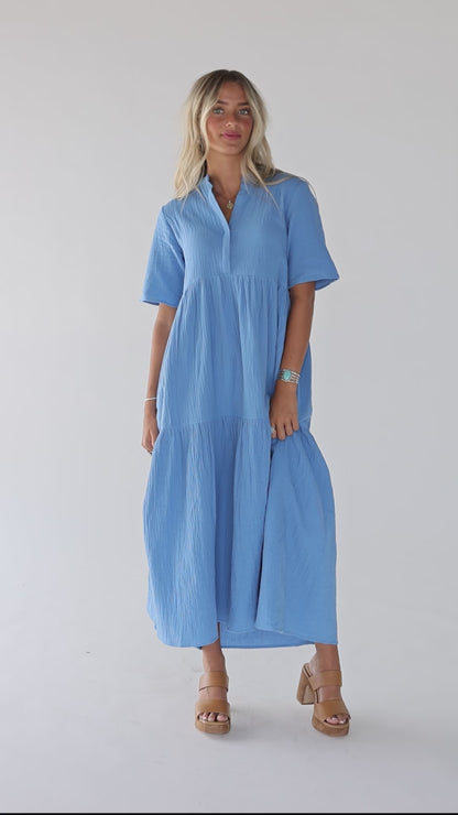 Brass & Roe Pondering Gauze Straight Sleeve-Petite